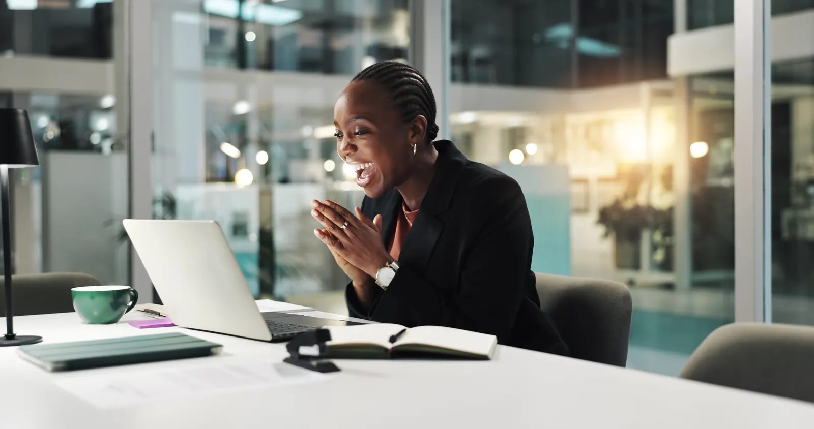 Technology professional discussing an issue during an online call