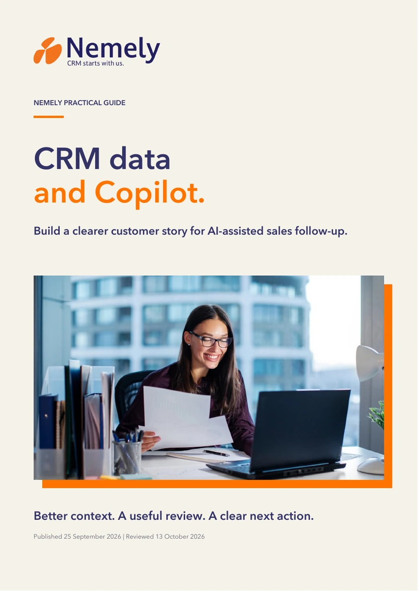 Cover preview of CRM data and Copilot: a practical guide to sales follow-up