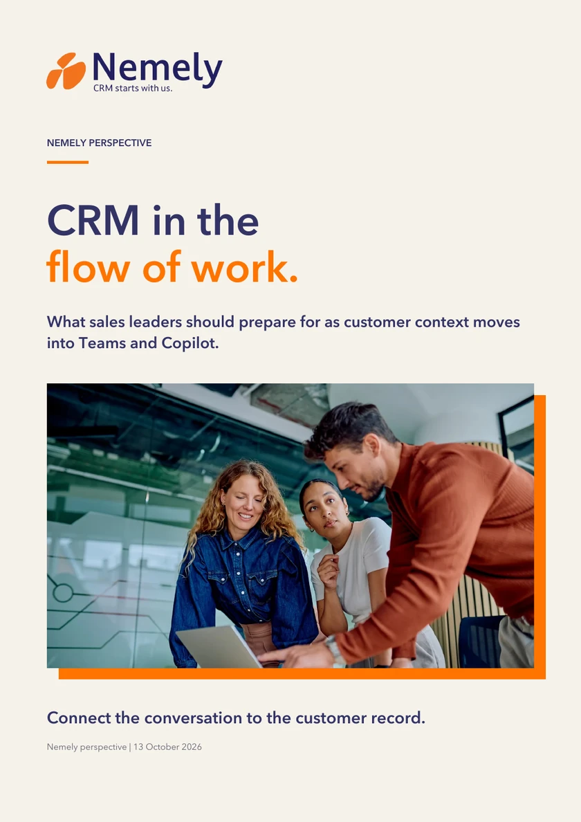 Cover preview of CRM in the flow of work