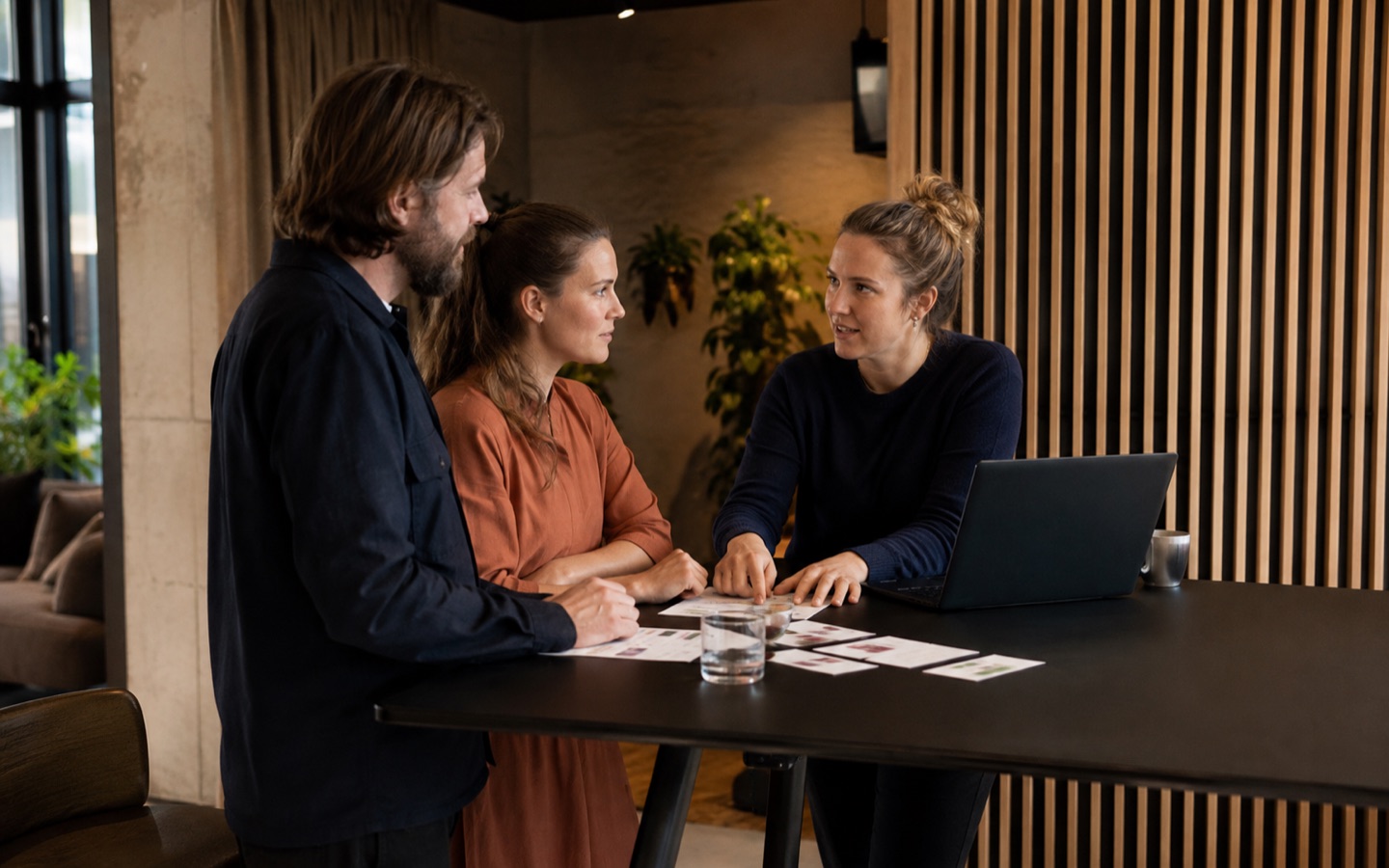 Internal CRM champion helping colleagues work through a customer scenario