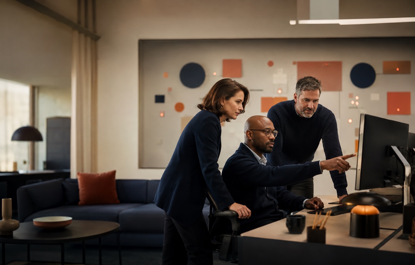 Business applications support team overseeing a CRM service in a Nordic operations studio