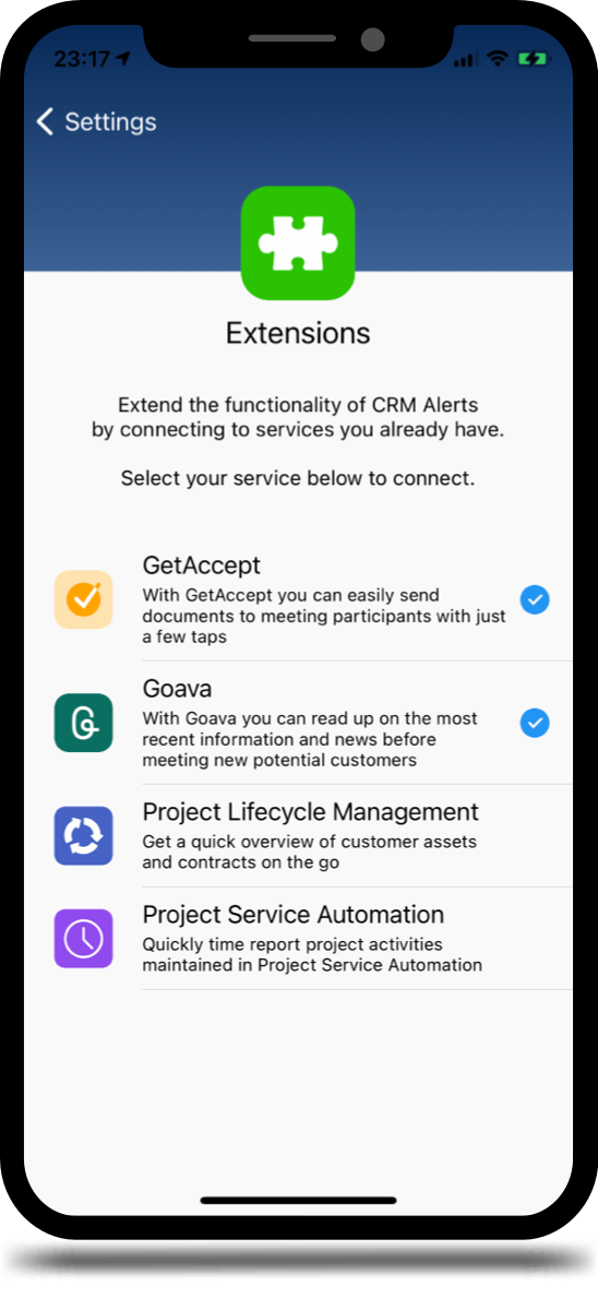 CRM Alerts Extensions